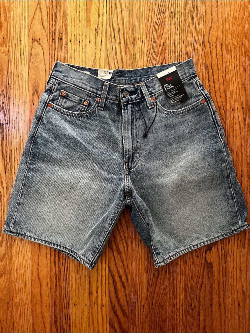 Levi’s 468 Loose Fit Jorts Denim Shorts Size 30 Medium Wash NWT